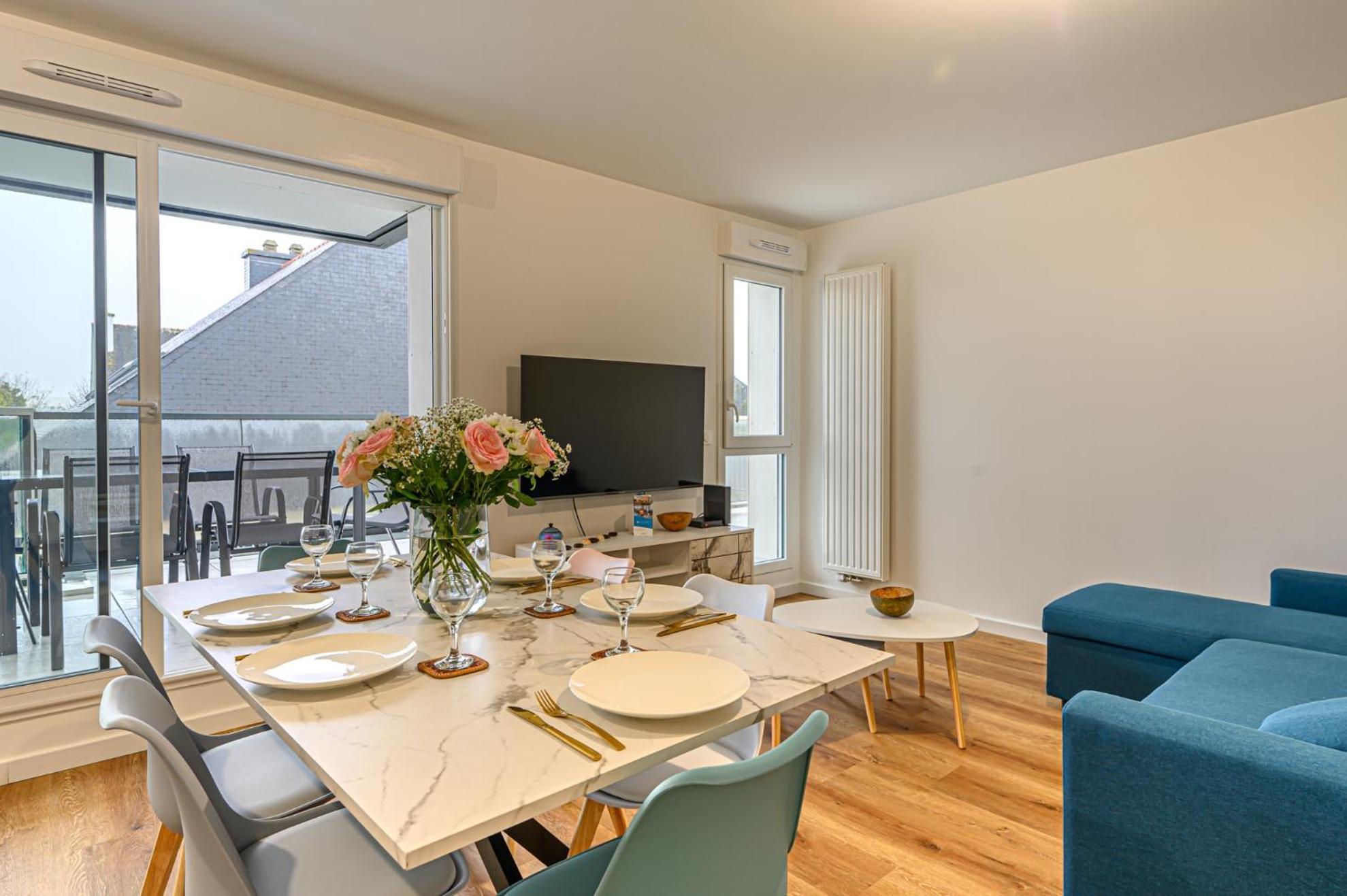 Appartement Le Loarwenn - Bel Appt Avec Terrasse Et Parking Vannes